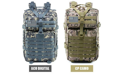 QT&QY 50L Man Tactical Backpacks Survival Traveling Bags Hking Outdoor 3P Assault Pack EDC Molle Pack For Trekking Hunting Bag - World Bazaar Life