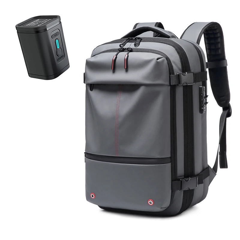 Travel Men 17 inch Laptop Backpack vacuum compression Backpack Business Large Capacity school Backpack expand outdoor backpack - World Bazaar Life