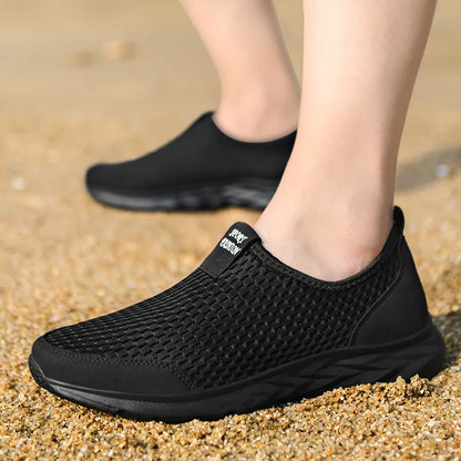 YRZL Men's Breathable Mesh Sneakers - Lightweight & Non-Slip