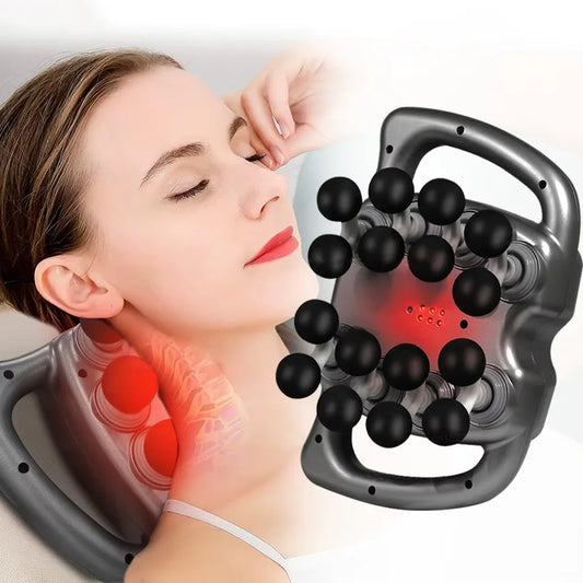 16 Heads Muscle Massage Gun, Full Body Massager 9 Modes & 99 Levels, Deep Tissue Percussion Massager Quiet Muscle Massage Gun