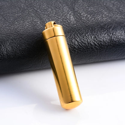 Keepsake Stainless Steel Cylinder Urn Pendant for Pet Ashes Necklace Chain Choker Charms Funeral Cremation Jewelry Accessories - World Bazaar Life