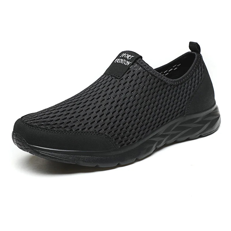 YRZL Men's Breathable Mesh Sneakers - Lightweight & Non-Slip