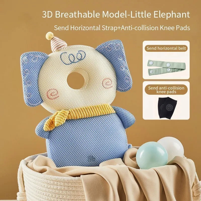 AIBEDILA Newborn Baby Things Mother Kids Items for Babies 1-3T Toddler Baby Head Protector Cartoon Security Baby Pillows AB268 - World Bazaar Life
