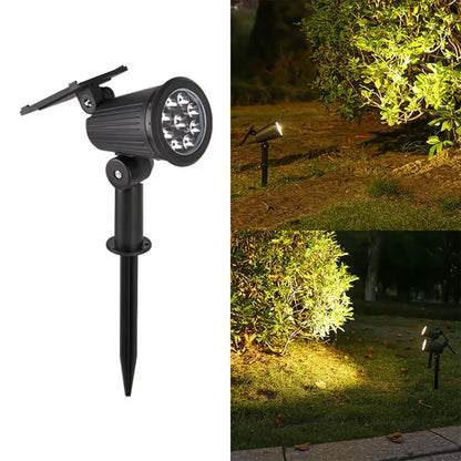 Solar LED Spotlight 9LED Outdoor Adjustable Landscape Light - World Bazaar Life