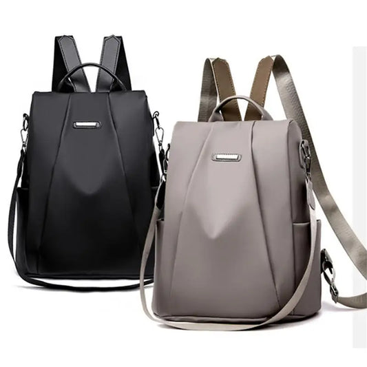 New Women's Multifunction Backpack Casual Solid Color School Bag For Girls Fashion Detachable Strap Travel Shoulder Bag - World Bazaar Life