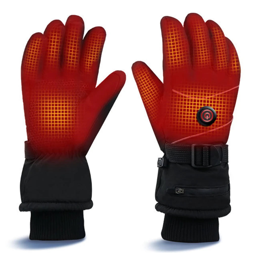 Heated Touchscreen Gloves - 3 Heat Levels, Waterproof & Windproof-World Bazaar Life