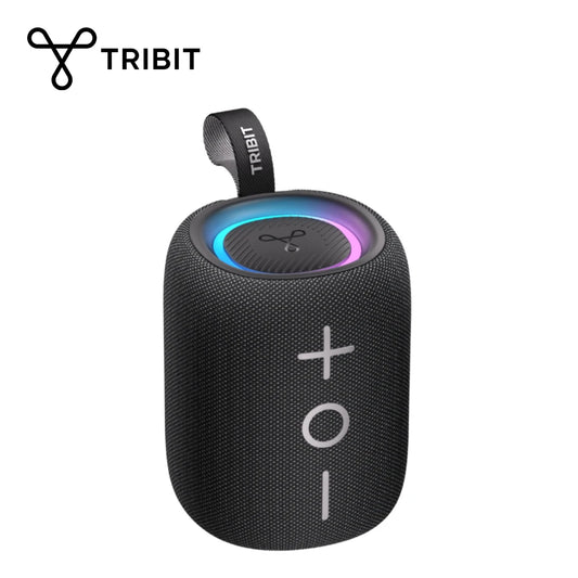 TRIBIT StormBox Mini Bluetooth Speaker, 12W 360° Sound With XBass, LEDs, 12 Hours playtimes, IPX7 Waterproof, For Hiking/Outdoor-World Bazaar Life