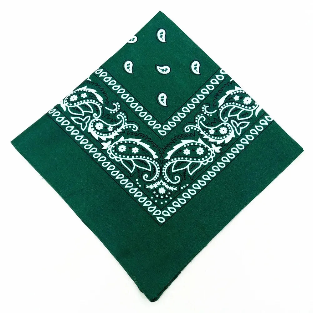 Unisex Men Women Bandana Hairband Cowboy Mens Biker Sports Headwear Wrist Hairwrap Single Sided Head Wrap Scarf Paisley - World Bazaar Life