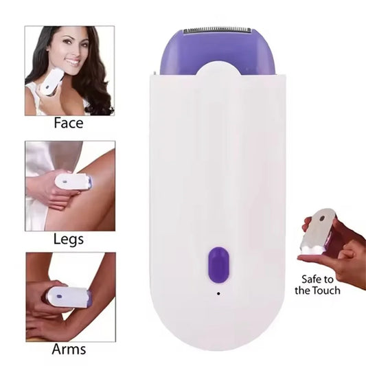 Electric Epilator Electric Shaver Razor Mini Rechargeable Removes Painless Hair Removal Facial Epilator for Facial Body ? ?-World Bazaar Life