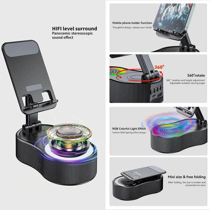 LED Light Bluetooth Phone & Tablet Stand-World Bazaar Life