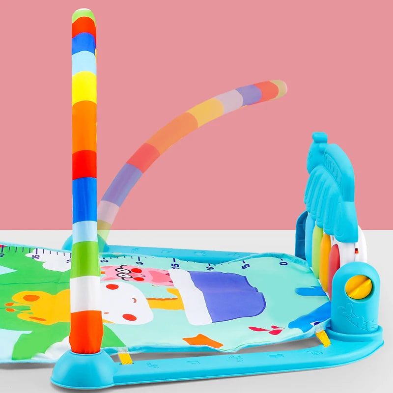 Musical Baby Activity Gym Rack Play Mat Kid Rug Puzzle Mat Carpet Piano Keyboard Infant Playmat Crawling Game Pad Baby Toy Gift - World Bazaar Life