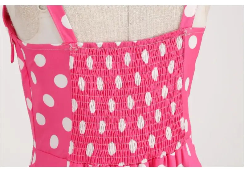 Retro Pink Plaid Summer Dress – Free Shipping - World Bazaar Life