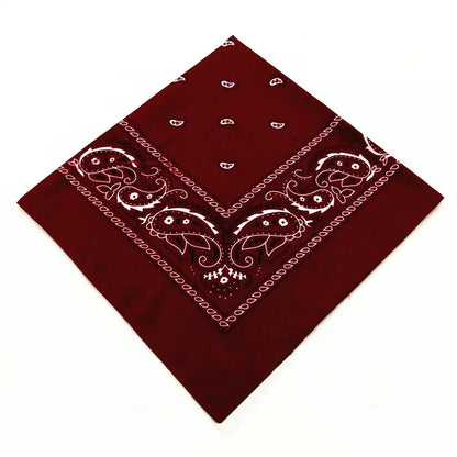 Unisex Men Women Bandana Hairband Cowboy Mens Biker Sports Headwear Wrist Hairwrap Single Sided Head Wrap Scarf Paisley - World Bazaar Life