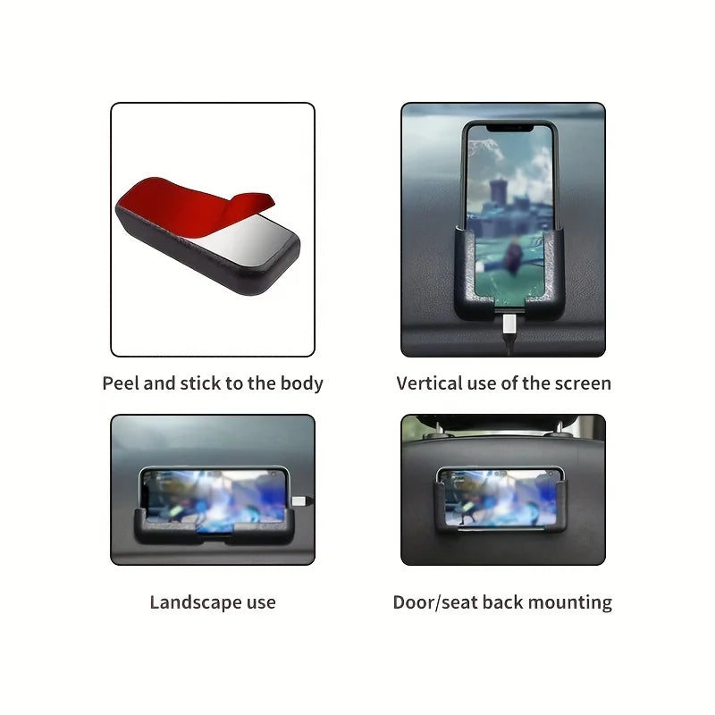 New Adhesive Support Creative Wall Multipurpose Phone Stand Car Phone Mount - World Bazaar Life