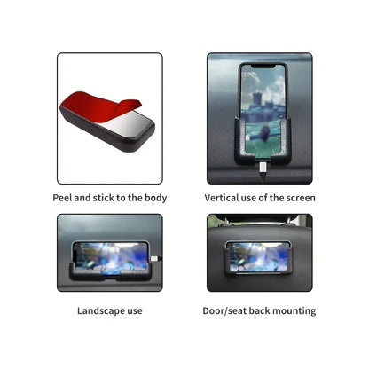 New Adhesive Support Creative Wall Multipurpose Phone Stand Car Phone Mount - World Bazaar Life