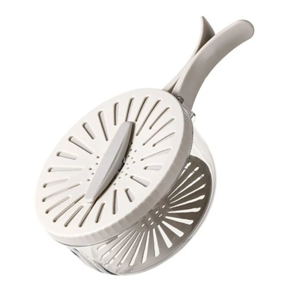 2-in-1 Folding Rice & Fruit Washing Bowl with Lid