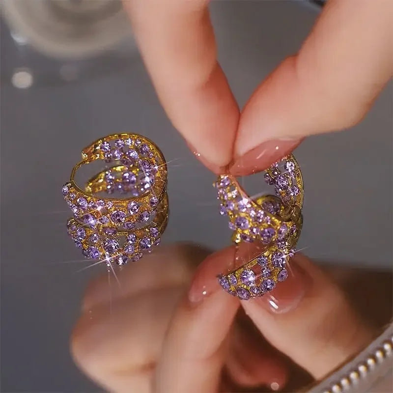 Luxury Zircon Heart Earrings for Women – Wedding & Party Jewelry - World Bazaar Life