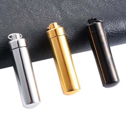 Keepsake Stainless Steel Cylinder Urn Pendant for Pet Ashes Necklace Chain Choker Charms Funeral Cremation Jewelry Accessories - World Bazaar Life