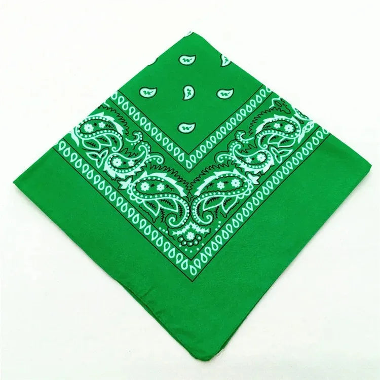 Unisex Men Women Bandana Hairband Cowboy Mens Biker Sports Headwear Wrist Hairwrap Single Sided Head Wrap Scarf Paisley - World Bazaar Life