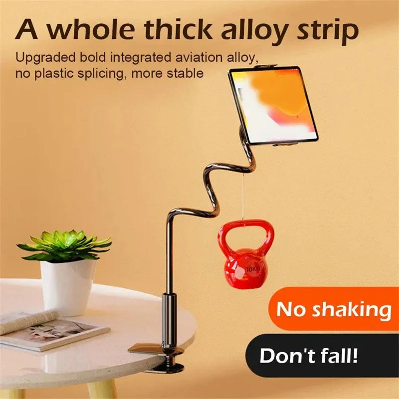 Tablet Stand for Desk Clip Rotating Lazy Flexible Gooseneck Clamp Universal Long Arm Mount for Ipad Bed Desk Mobile Phone Holder - World Bazaar Life