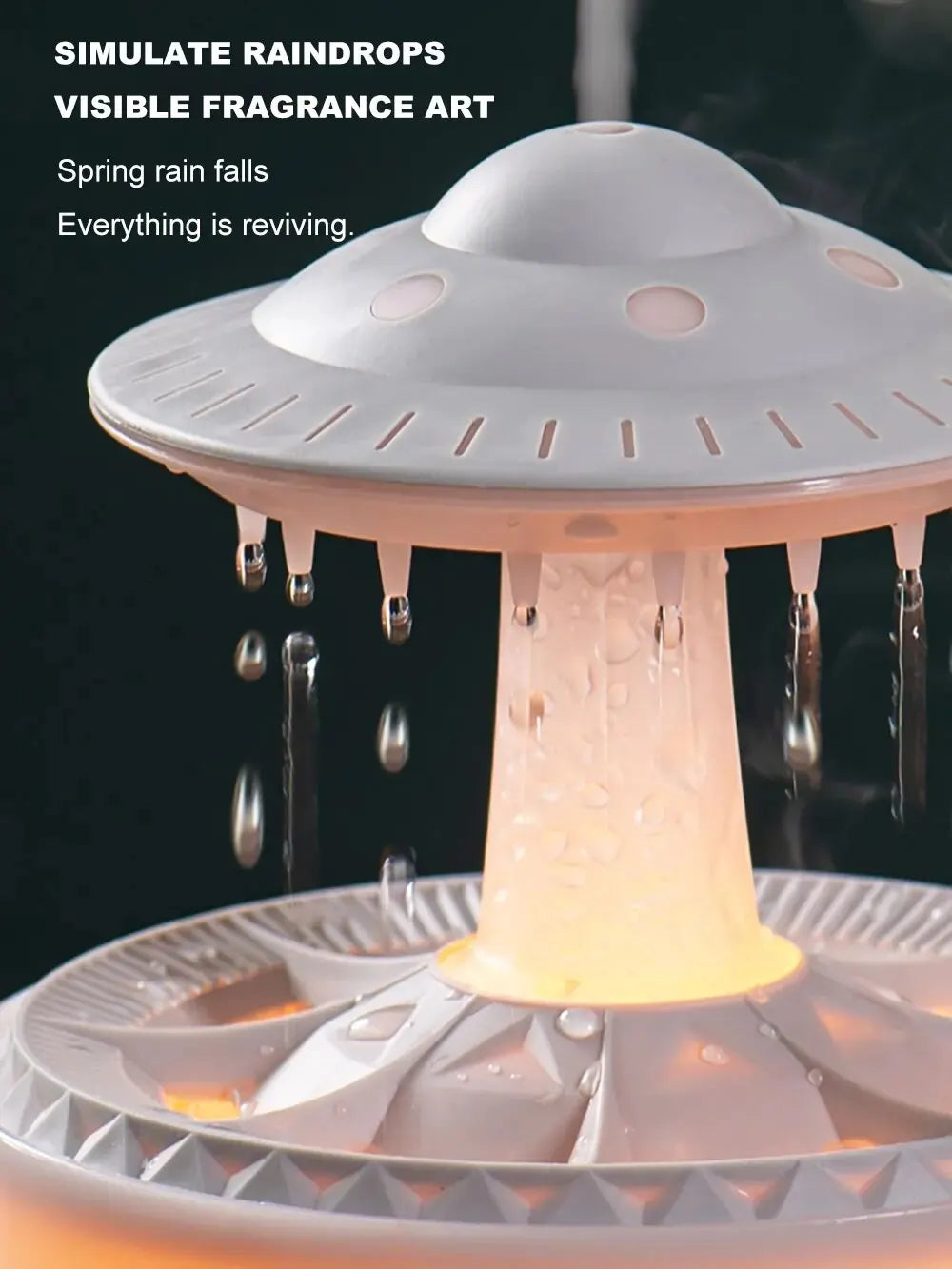 Aierwill Ultrasonic Oil Diffuser & Humidifier with Remote Control.