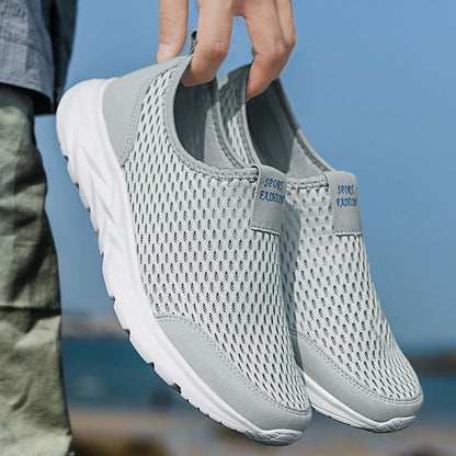 YRZL Men's Breathable Mesh Sneakers - Lightweight & Non-Slip