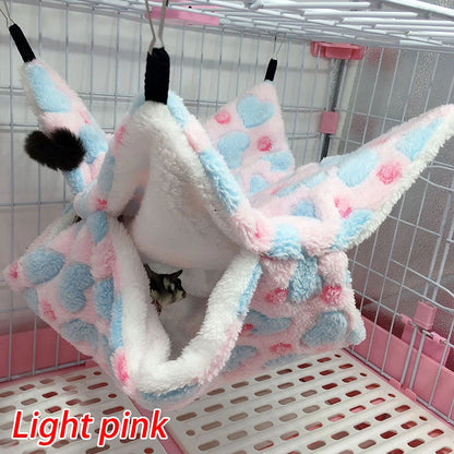 Hammock For Rat Guinea Pig Hamster Cage Double Thick Plush Warm Hanging Tree Bed Small Animal House Nest Sleeping Bag Pet Supply-World Bazaar Life