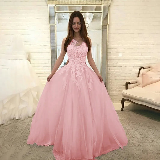 Elegant Lace V-Neck Maxi Dress – Sleeveless Summer Party Wear
