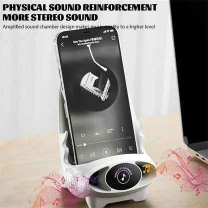 Desktop Vertical Holder Magnetic Wireless Charger Mobile Phone Stand Unique Mini Chair Shape Tablet Phone Fast Charging Station