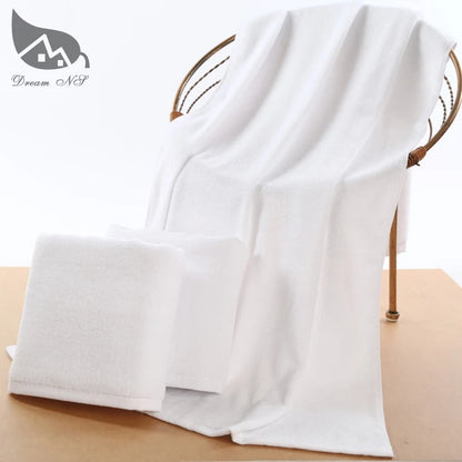70 x180cm super increase Bath Towel for Adults Thick Men Sport Beach Towel Bathroom Outdoor Travel Big Towel White Blue & Orange-World Bazaar Life
