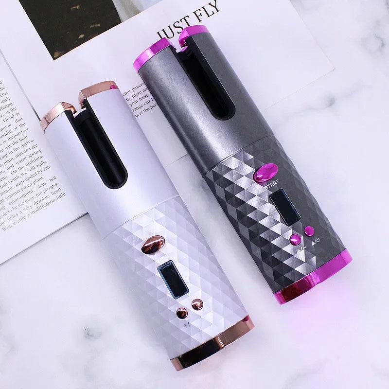 Portable Smart Hair Curler – Wireless Auto Styler for Travel