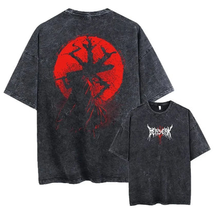 Anime Berserk T-shirts for Men New in Tops and T-shirts Cotton Men's Clothing Y2k Oversized GYM Graphic Sexmachine Vintage T-shi-World Bazaar Life