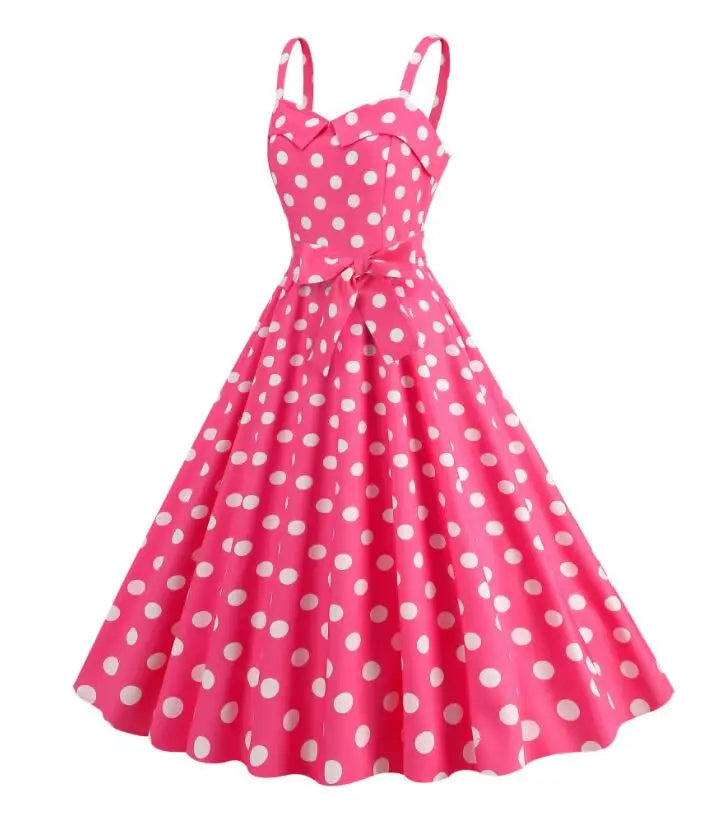 Retro Pink Plaid Summer Dress – Free Shipping - World Bazaar Life