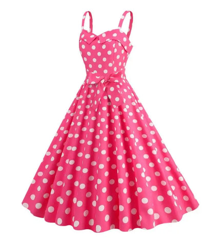 Retro Pink Plaid Summer Dress – Free Shipping - World Bazaar Life