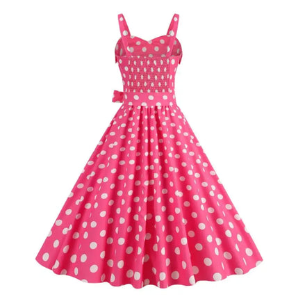 Retro Pink Plaid Summer Dress – Free Shipping - World Bazaar Life