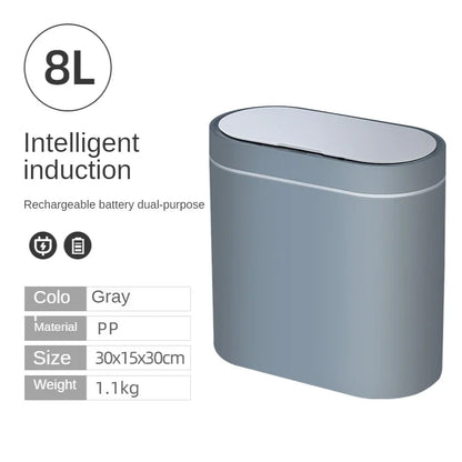 7L Smart Sensor Trash Can – Automatic Touchless Kitchen & Bathroom Bin