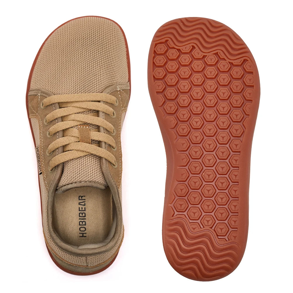 HOBIBEAR Wide Barefoot Shoes for Unisex Outdoor Running Zero Drop Casual Sneaker Minimalist Shoes