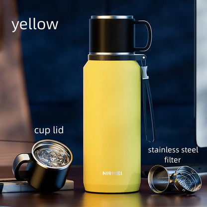 Double Wall Vacuum Flasks Stainless Steel Thermos Bottle for Tea and Coffee Large Capacity Insulated Water Bottle Thermos Cup-World Bazaar Life