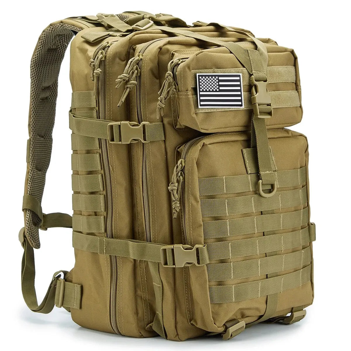 QT&QY 50L Man Tactical Backpacks Survival Traveling Bags Hking Outdoor 3P Assault Pack EDC Molle Pack For Trekking Hunting Bag - World Bazaar Life