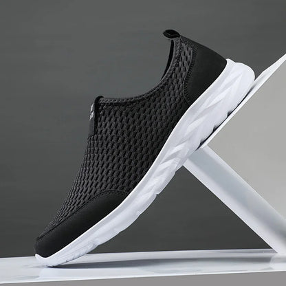 YRZL Men's Breathable Mesh Sneakers - Lightweight & Non-Slip