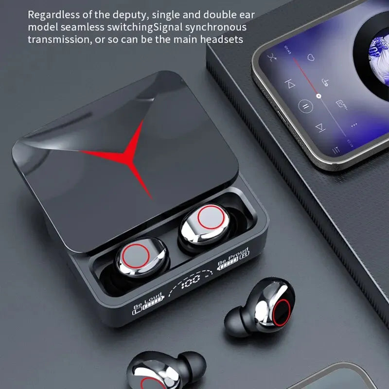 Original TWS M90 Wireless Headphones Gaming Earphone Bluetooth 5.3 Sport Earbuds with Mic Wireless Headset For iPhone Xiaomi - World Bazaar Life