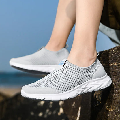 YRZL Men's Breathable Mesh Sneakers - Lightweight & Non-Slip