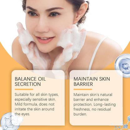 Whitening Facial Cleanser Bee Venom Dark Spot Freckle Removing Deep Cleansing Lightening Skin Tone Moisturizing Face Wash Foam