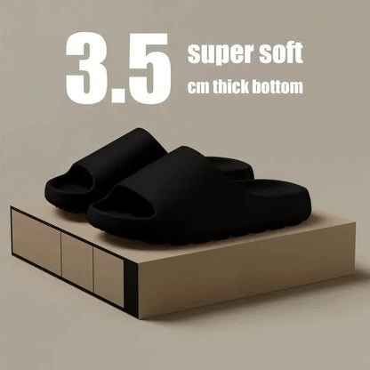 Men's Slippers EVA Soft Thick Soled Summer Fashion Slippers & Women's Yeezys Slides Beach Sandals