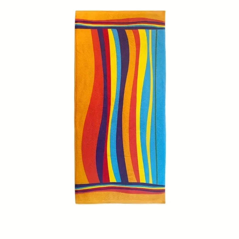 Quick-Dry Large Rainbow Beach Towel for Swimming, Yoga & Camping