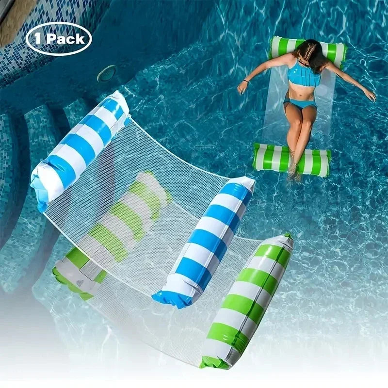 1PC Inflatable Float Hammock floaties for adults Perfect for Poolside Lounging This Summer Water Play Accessories Water Sports-World Bazaar Life