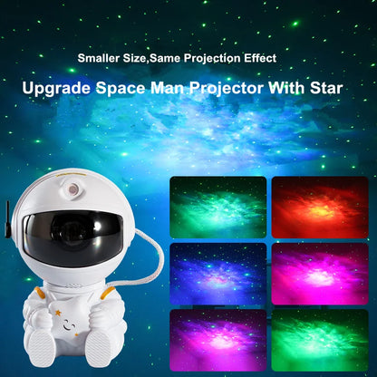 Galaxy Star Projector LED Night Light Astronaut Lamp for Bedroom Decor - World Bazaar Life