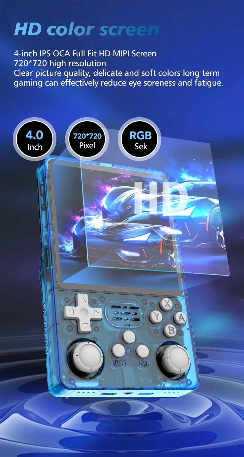 Big Screen BOYHOM R36PLUS Handheld Game Console 4.0inch 10000+ Games PK R36S Portable Pocket Video Player Kids Gift Arkos System