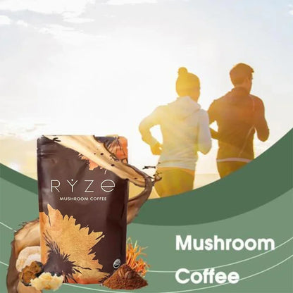 Organic Mushroom Coffee - Shiitake, Cordyceps, Supports Immune, Focus, Concentration, Stress, Digestion & Energy - 180 G-World Bazaar Life