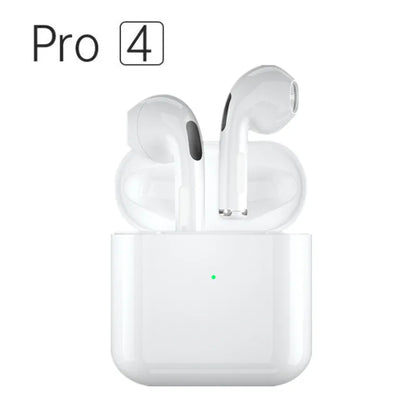 Pro 4 TWS Wireless Headphones Earphone Bluetooth-compatible 5.3 Waterproof Headset with Mic for Xiaomi iPhone Pro4 Earbuds - World Bazaar Life